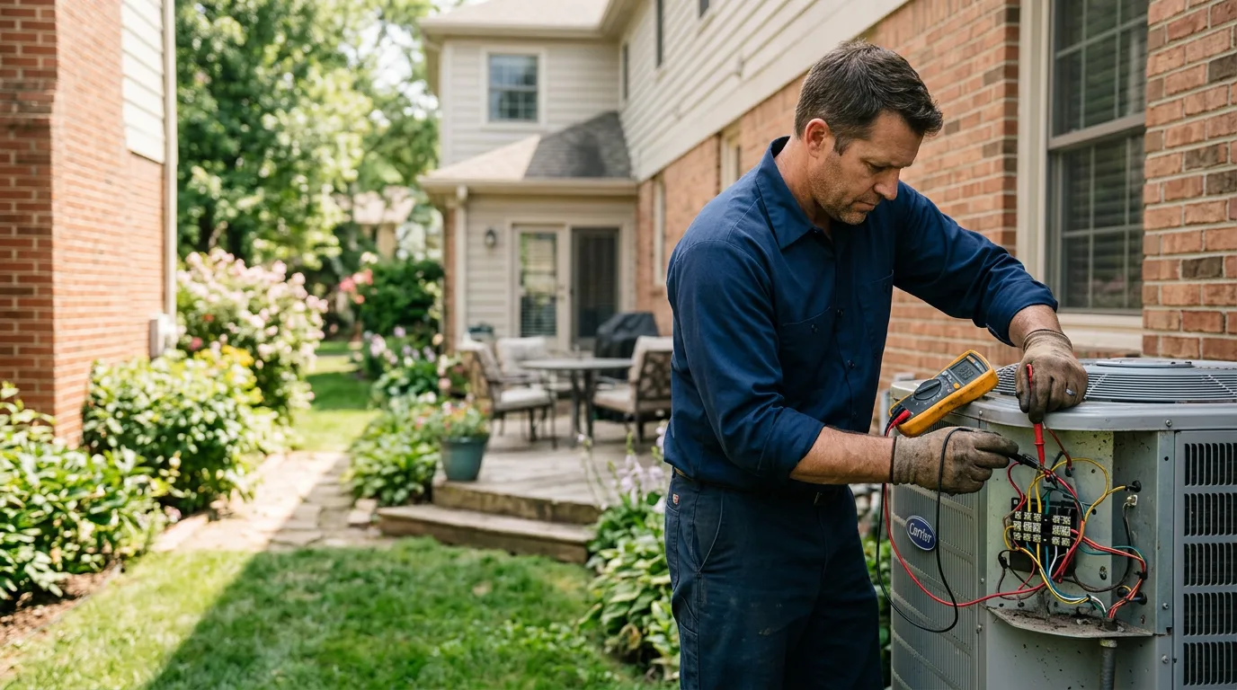 HVAC technician working near Sebree, KY